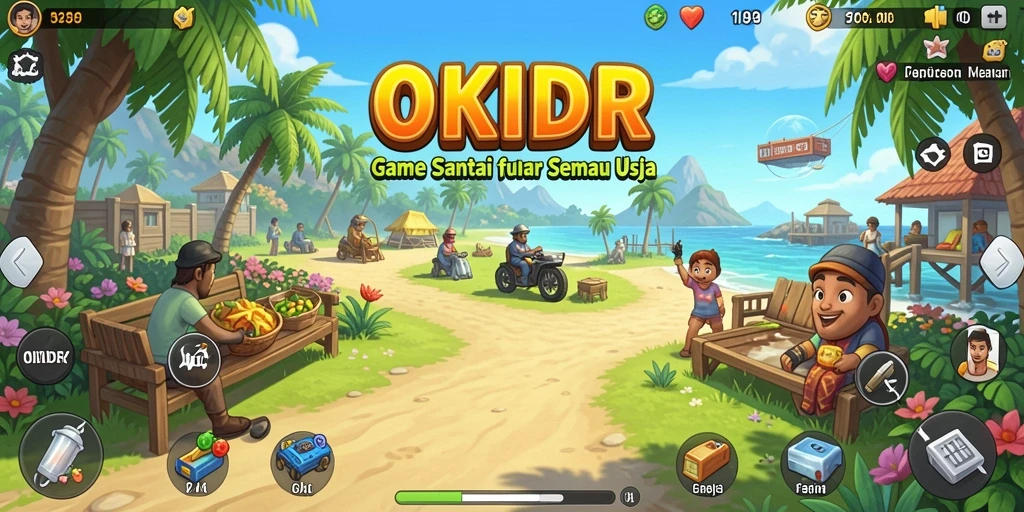 Screenshot menunjukkan momen seru dalam gameplay OKIDR.