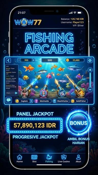 Screenshot aplikasi dengan opsi unduh di wow77.